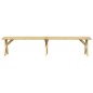 vidaXL Juego de comedor de jardín 3 piezas madera de pino impregnada vidaXL Juego de comedor de jardín 3 piezas madera de pino impregnada