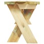 vidaXL Juego de comedor de jardín 3 piezas madera de pino impregnada vidaXL Juego de comedor de jardín 3 piezas madera de pino impregnada