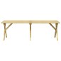 vidaXL Juego de comedor de jardín 3 piezas madera de pino impregnada vidaXL Juego de comedor de jardín 3 piezas madera de pino impregnada