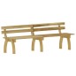 vidaXL Juego de comedor de jardín 3 piezas madera de pino impregnada vidaXL Juego de comedor de jardín 3 piezas madera de pino impregnada