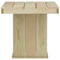 vidaXL Juego de comedor de jardín 3 piezas madera de pino impregnada 