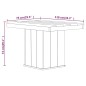 vidaXL Juego de comedor de jardín 3 piezas madera de pino impregnada 