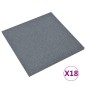 vidaXL Losetas de goma protección de caídas 18 uds gris 50x50x3 cm vidaXL Losetas de goma protección de caídas 18 uds gris 50x50x3 cm