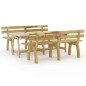 vidaXL Juego de comedor de jardín 3 piezas madera de pino impregnada vidaXL Juego de comedor de jardín 3 piezas madera de pino impregnada