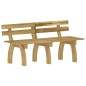 vidaXL Juego de comedor de jardín 3 piezas madera de pino impregnada vidaXL Juego de comedor de jardín 3 piezas madera de pino impregnada