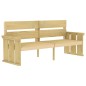 vidaXL Juego de comedor de jardín 3 piezas madera de pino impregnada vidaXL Juego de comedor de jardín 3 piezas madera de pino impregnada