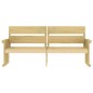vidaXL Juego de comedor de jardín 3 piezas madera de pino impregnada vidaXL Juego de comedor de jardín 3 piezas madera de pino impregnada