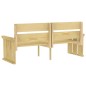 vidaXL Juego de comedor de jardín 3 piezas madera de pino impregnada vidaXL Juego de comedor de jardín 3 piezas madera de pino impregnada