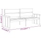 vidaXL Juego de comedor de jardín 3 piezas madera de pino impregnada vidaXL Juego de comedor de jardín 3 piezas madera de pino impregnada