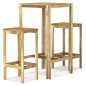 vidaXL Set de bar de jardín 3 piezas madera de pino impregnada vidaXL Set de bar de jardín 3 piezas madera de pino impregnada
