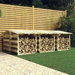 vidaXL Pérgolas con techo 6 uds madera pino impregnada 100x90x100 cm