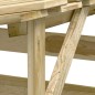 vidaXL Pérgolas con techo 6 uds madera pino impregnada 100x90x100 cm vidaXL Pérgolas con techo 6 uds madera pino impregnada 100x90x100 cm