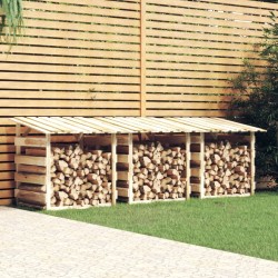 vidaXL Pérgolas con techo 3 uds madera pino impregnada 100x90x100 cm