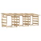 vidaXL Pérgolas con techo 3 uds madera pino impregnada 100x90x100 cm vidaXL Pérgolas con techo 3 uds madera pino impregnada 100x90x100 cm