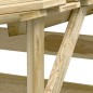 vidaXL Pérgolas con techo 3 uds madera pino impregnada 100x90x100 cm vidaXL Pérgolas con techo 3 uds madera pino impregnada 100x90x100 cm