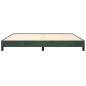 vidaXL Estructura de cama de terciopelo verde 200x200 cm