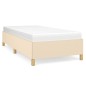 vidaXL Estructura de cama de tela color crema 90x190 cm vidaXL Estructura de cama de tela color crema 90x190 cm