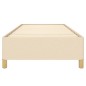 vidaXL Estructura de cama de tela color crema 90x190 cm vidaXL Estructura de cama de tela color crema 90x190 cm