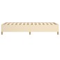vidaXL Estructura de cama de tela color crema 90x190 cm vidaXL Estructura de cama de tela color crema 90x190 cm