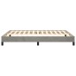 vidaXL Estructura de cama de terciopelo gris claro 140x200 cm vidaXL Estructura de cama de terciopelo gris claro 140x200 cm