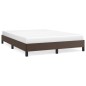vidaXL Estructura de cama de cuero sintético marrón 140x190 cm vidaXL Estructura de cama de cuero sintético marrón 140x190 cm