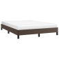 vidaXL Estructura de cama de cuero sintético marrón 140x190 cm vidaXL Estructura de cama de cuero sintético marrón 140x190 cm