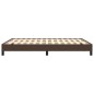 vidaXL Estructura de cama de cuero sintético marrón 140x190 cm vidaXL Estructura de cama de cuero sintético marrón 140x190 cm