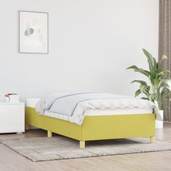 vidaXL Estructura de cama de tela verde 80x200 cm