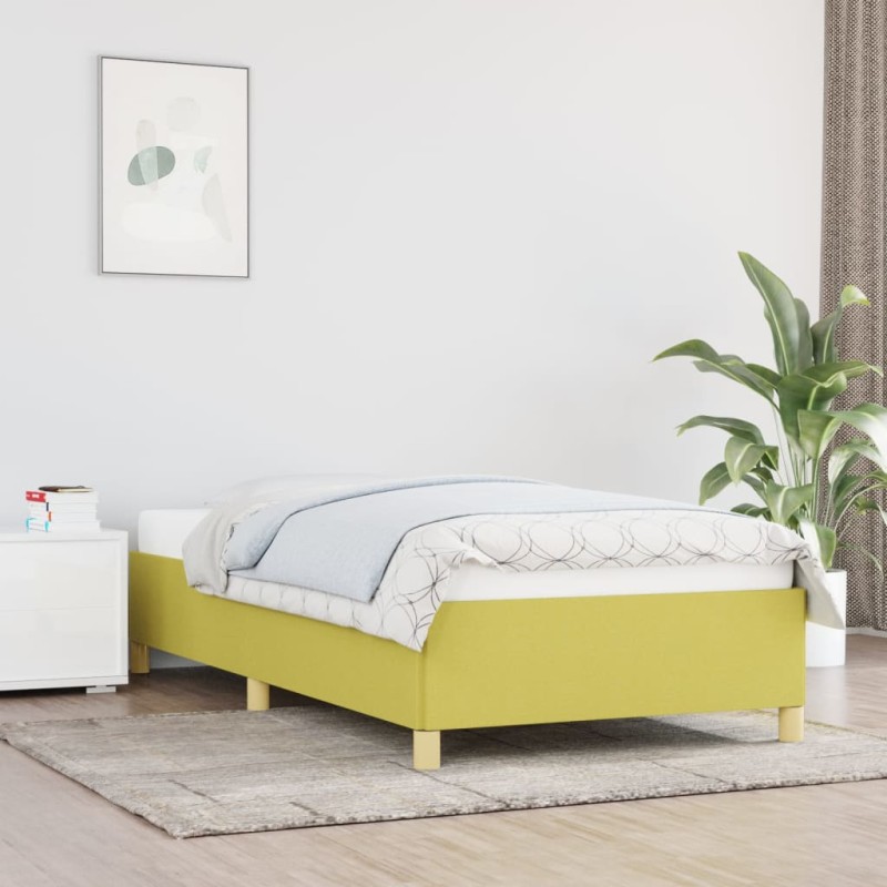 vidaXL Estructura de cama de tela verde 80x200 cm vidaXL Estructura de cama de tela verde 80x200 cm