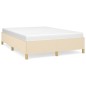 vidaXL Estructura de cama de tela color crema 140x200 cm
