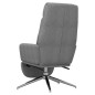 vidaXL Sillón de relax con reposapiés tela gris claro vidaXL Sillón de relax con reposapiés tela gris claro