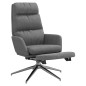 vidaXL Sillón de relax con reposapiés tela gris claro vidaXL Sillón de relax con reposapiés tela gris claro