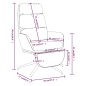 vidaXL Sillón de relax con reposapiés tela gris claro vidaXL Sillón de relax con reposapiés tela gris claro