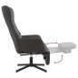 vidaXL Sillón de relax con reposapiés terciopelo gris oscuro vidaXL Sillón de relax con reposapiés terciopelo gris oscuro