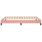 vidaXL Estructura de cama de terciopelo rosa 140x200 cm vidaXL Estructura de cama de terciopelo rosa 140x200 cm
