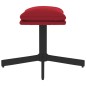 vidaXL Sillón de relax con reposapiés terciopelo rojo tinto vidaXL Sillón de relax con reposapiés terciopelo rojo tinto
