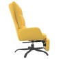 vidaXL Sillón de relax con reposapiés tela amarillo mostaza vidaXL Sillón de relax con reposapiés tela amarillo mostaza