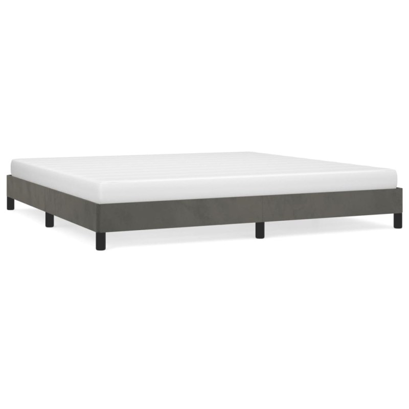 vidaXL Estructura de cama de terciopelo gris oscuro 180x200 cm vidaXL Estructura de cama de terciopelo gris oscuro 180x200 cm