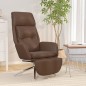 vidaXL Sillón de relax y reposapiés cuero auténtico y sintético marrón vidaXL Sillón de relax y reposapiés cuero auténtico y sintético marrón