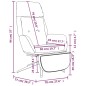 vidaXL Sillón de relax y reposapiés cuero auténtico y sintético marrón vidaXL Sillón de relax y reposapiés cuero auténtico y sintético marrón