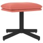 vidaXL Sillón de relax con taburete terciopelo rosa vidaXL Sillón de relax con taburete terciopelo rosa