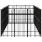 vidaXL Perrera de exterior de acero 22,12 m²