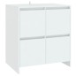 vidaXL Aparador de 2 piezas madera contrachapada blanco vidaXL Aparador de 2 piezas madera contrachapada blanco