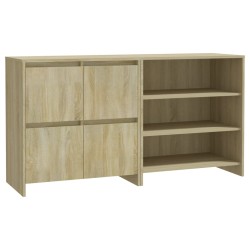 vidaXL Aparador de 2 piezas madera manufacturada color roble Sonoma