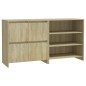 vidaXL Aparador de 2 piezas madera manufacturada color roble Sonoma vidaXL Aparador de 2 piezas madera manufacturada color roble Sonoma