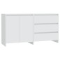 vidaXL Aparador de 2 piezas madera manufacturada blanca vidaXL Aparador de 2 piezas madera manufacturada blanca