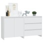 vidaXL Aparador de 2 piezas madera manufacturada blanca vidaXL Aparador de 2 piezas madera manufacturada blanca
