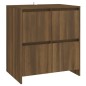 vidaXL Aparador de 2 piezas madera manufacturada marrón roble vidaXL Aparador de 2 piezas madera manufacturada marrón roble
