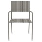 vidaXL Juego de comedor para jardín 3 piezas ratán sintético gris vidaXL Juego de comedor para jardín 3 piezas ratán sintético gris