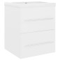 vidaXL Mueble con lavabo madera contrachapada blanco brillante vidaXL Mueble con lavabo madera contrachapada blanco brillante